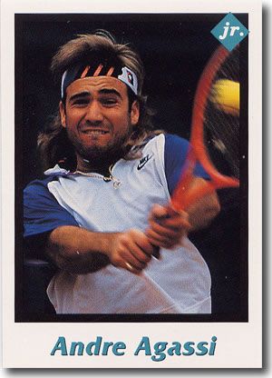 5-Count Lot 1991 Andre Agassi Mint Tennis RCs