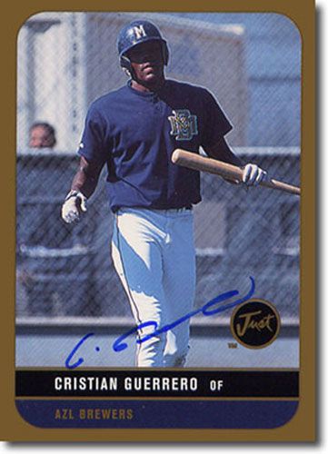 1999 Christian Guerrero Just Graded Autograph Rookie GOLD Auto RC #/100
