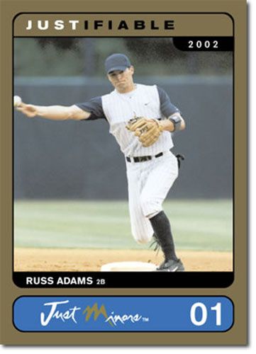 2002 Rare Insert Russ Adams GOLD Rookie RC #/1000