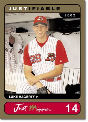 2002 Rare Insert Luke Hagerty GOLD Rookie RC #/1000