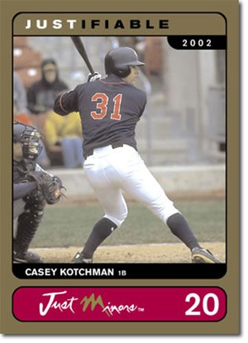 2002 Rare Insert Casey Kotchman GOLD Rookie RC #/1000
