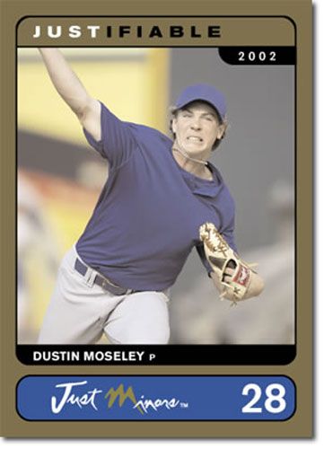 2002 Rare Insert Dustin Moseley GOLD Rookie RC #/1000