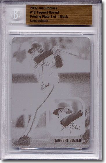 2002 Taggert Bozied Rookie Press Plate RC BGS 1/1