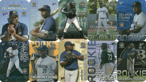 2004 Delmon Young Die-cut Charleston Riverdogs Rookies Complete Set Mint 10