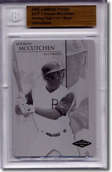 2005 ANDREW McCUTCHEN Rookie Printing Press Plate RC BGS 1/1