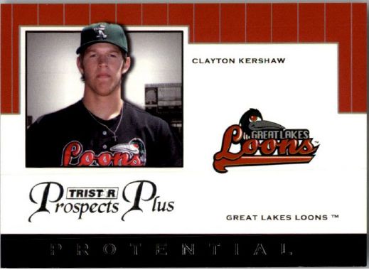 5-Count Lot 2007 CLAYTON KERSHAW TriStar Prospects Plus Rookies PROTENTIAL RCs