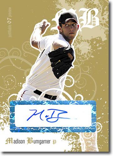 2007 MADISON BUMGARNER Rookie Autograph GOLD Auto RC #/50