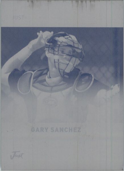 GARY SANCHEZ 2011 Just DRAFTED Rookie Press Plate RC 1/1