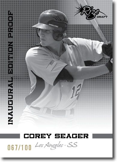 COREY SEAGER 2012 Rize Rookie Inaugural Edition PROOF RC #/100