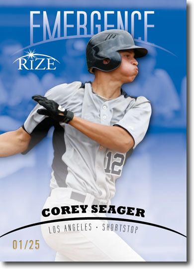 COREY SEAGER 2012 Rize Rookie Emerald BLUE Paragon EMERGENCE RC #/25