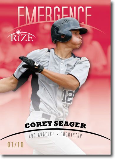 COREY SEAGER 2012 Rize Rookie RED Paragon EMERGENCE RC #/10