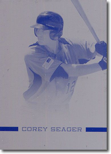 COREY SEAGER 2012 Rize Rookie Printing Press Plate RC 1/1