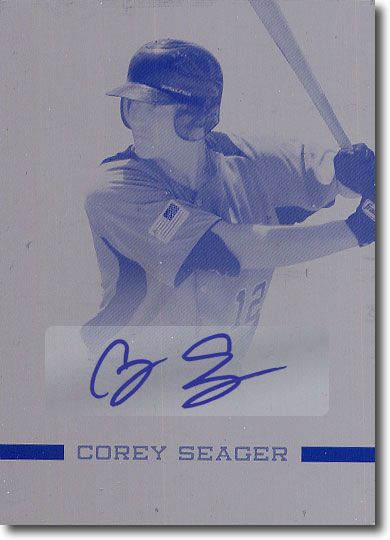 COREY SEAGER 2012 Rize Rookie Autograph Printing Press Plate Auto RC 1/1