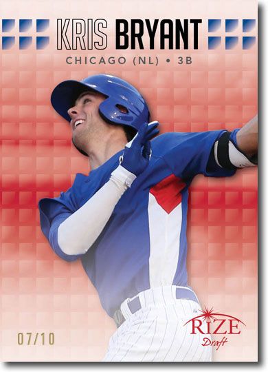 KRIS BRYANT 2013 Rize Rookie RED Paragon RC #/10
