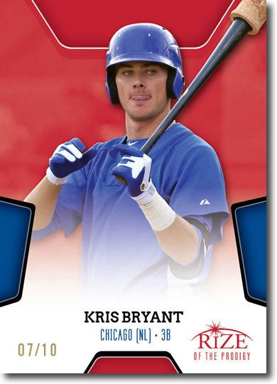 KRIS BRYANT 2013 Rize Rookie RED Paragon PRODIGY RC #/10