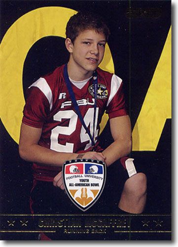 2009 Christian McCaffrey Razor / Leaf US Army All-American Football RC