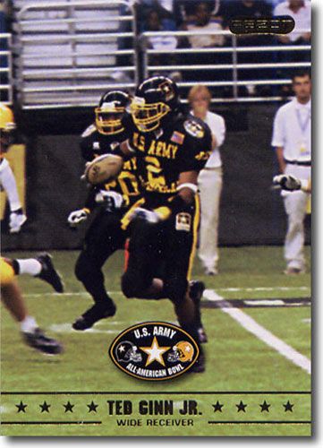2009 Ted Ginn Jr. Razor / Leaf US Army All-American Football RC