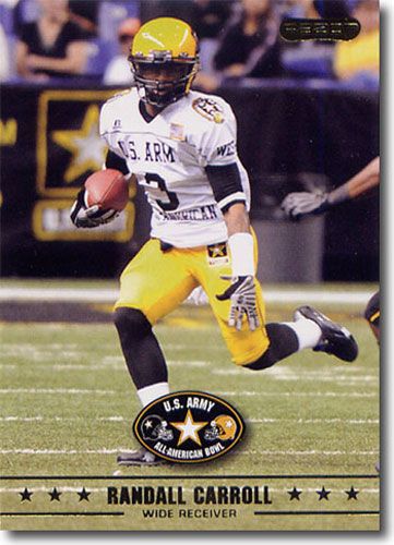 (5) 2009 Randall Carroll Razor / Leaf US Army All-American Football RCs