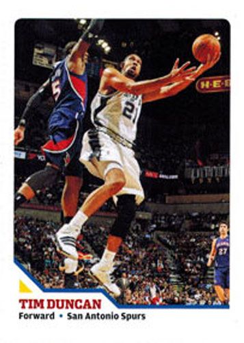 2010 Sports Illustrated SI for Kids #453 TIM DUNCAN Basketball Card UN-CUT SHEET