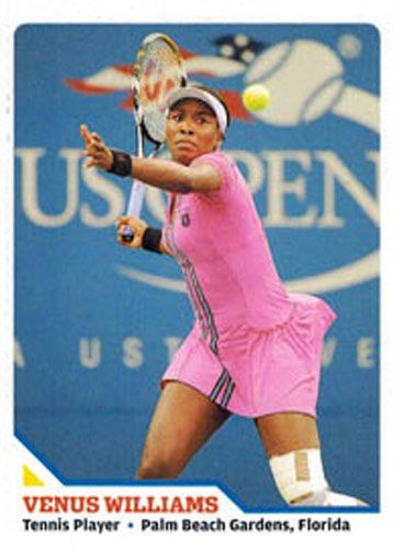 2010 Sports Illustrated SI for Kids #476 VENUS WILLIAMS Tennis Card UN-CUT SHEET