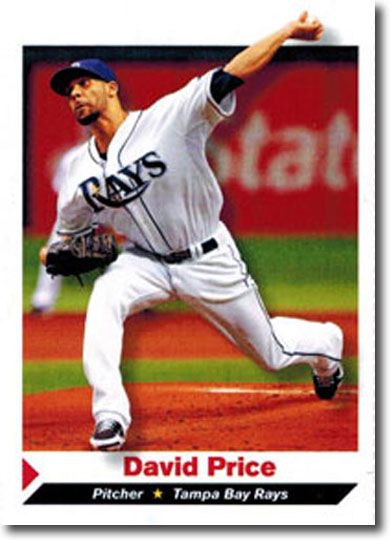 2013 Sports Illustrated SI for Kids #208 DAVID PRICE Baseball Card UNCUT SHEET