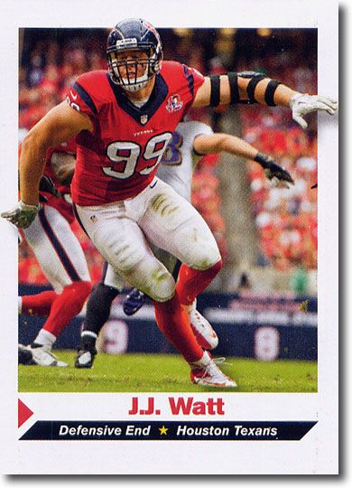 2013 Sports Illustrated SI for Kids #225 J.J. WATT Football Card UNCUT SHEET
