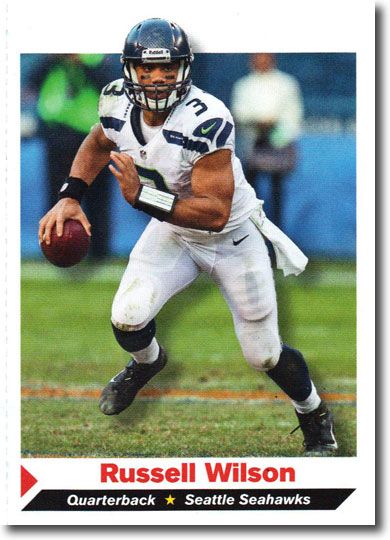 2013 Sports Illustrated SI for Kids #235 RUSSELL WILSON Football UNCUT SHEET