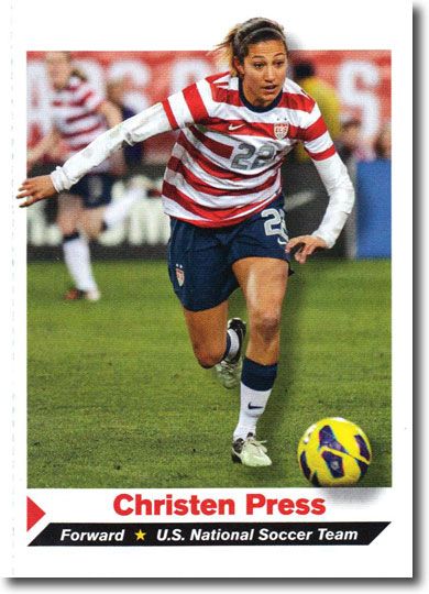 2013 Sports Illustrated SI for Kids #238 CHRISTEN PRESS Soccer Card UNCUT SHEET