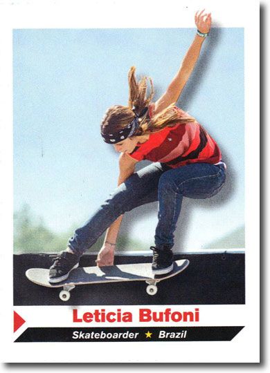 2013 Sports Illustrated SI for Kids #247 LETICIA BUFONI Skateboard UNCUT SHEET