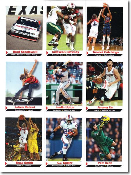 2013 Sports Illustrated SI for Kids #249 JEREMY LIN Basketball Card UNCUT SHEET