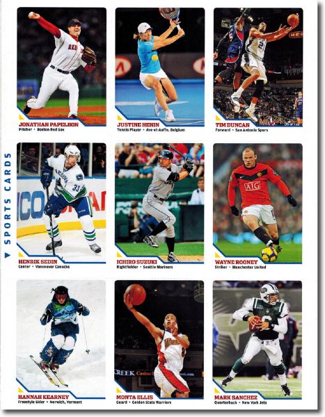 (10) 2010 Sports Illustrated SI for Kids #454 HENRIK SEDIN Hockey Cards