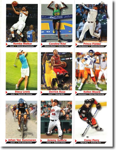 (25) 2011 Sports Illustrated SI for Kids #40 STACY LEWIS Golf Cards