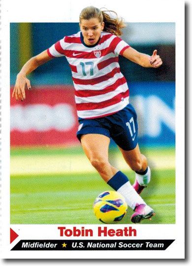 (25) 2013 Sports Illustrated SI for Kids #281 TOBIN HEATH Soccer Rookie Cards