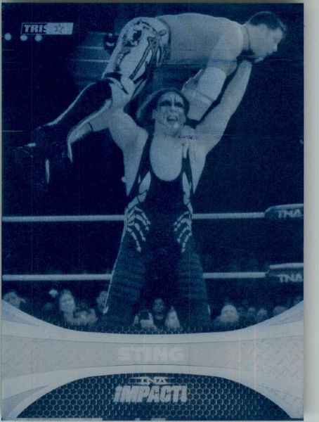 2009 TriStar TNA WWE Impact STING #01 Printing Press Plate 1/1