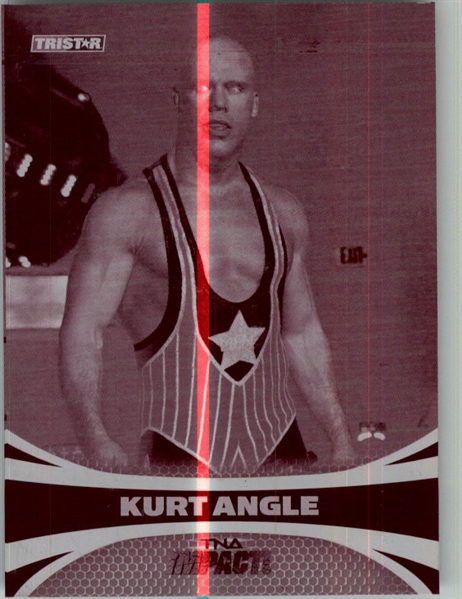 2009 TriStar TNA WWE Impact KURT ANGLE #25 Printing Press Plate 1/1