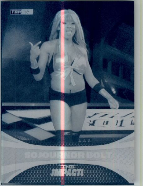 2009 TriStar TNA WWE Impact SOJOURNOR BOLT #33 Printing Press Plate 1/1