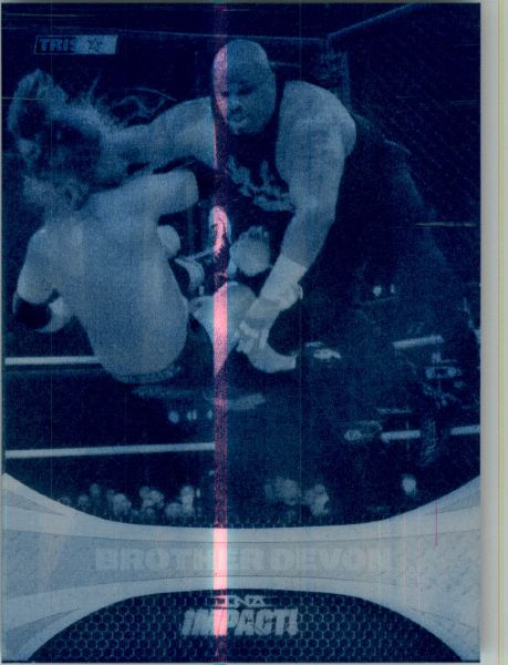 2009 TriStar TNA WWE Impact BROTHER DEVON #40 Printing Press Plate 1/1