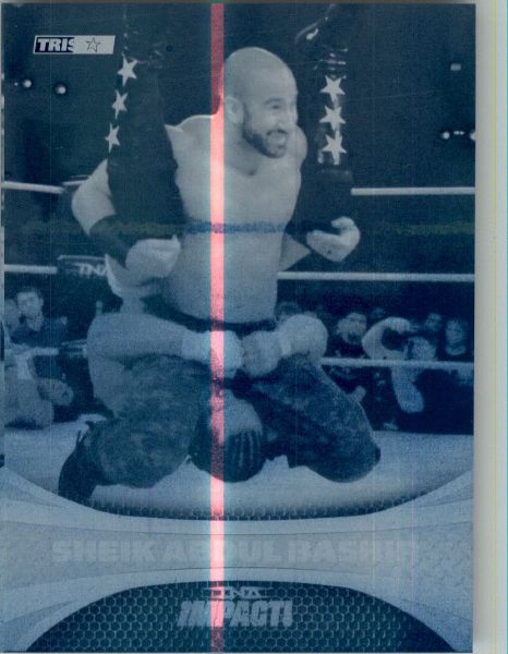 2009 TriStar TNA WWE Impact SHEIK ABDUL BASHIR #53 Printing Press Plate 1/1