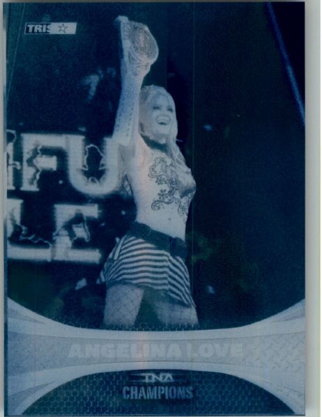 2009 TriStar TNA WWE Impact ANGELINA LOVE #81 Printing Press Plate 1/1