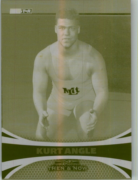 2009 TriStar TNA WWE Impact KURT ANGLE #83 Printing Press Plate 1/1