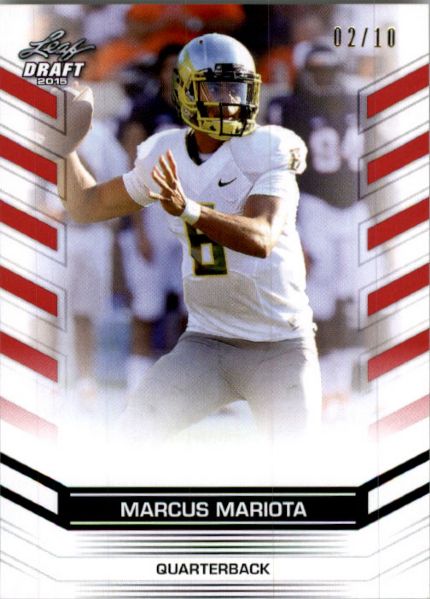 MARCUS MARIOTA #1 2015 Leaf NFL Draft Rookie RED Football RC #/10 