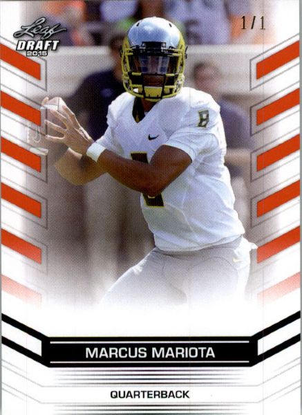 MARCUS MARIOTA #2 2015 Leaf NFL Draft Rookie ORANGE Football RC 1/1 