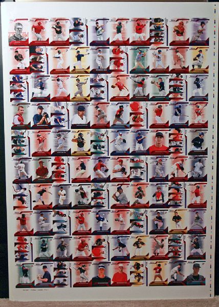 MIKE TROUT ROOKIE 2009 TriStar Prospects + Rare UNCUT Sheet w/ STRASBURG n more