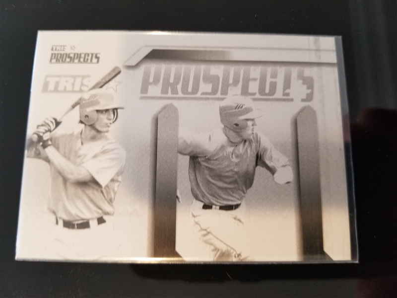 * MIKE TROUT * & Randal Grichuk 2009 TriStar Rookie Printing Press Plate RC 1/1