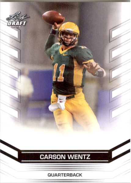 25-Ct Lot CARSON WENTZ 2016 Leaf Draft Exclusive Rookie WHITE Cards