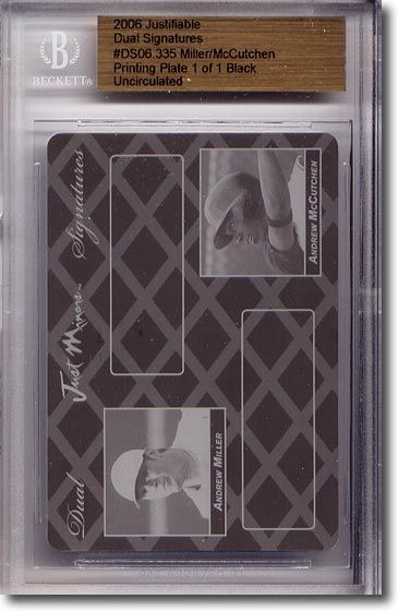 Andrew Miller * ANDREW McCUTCHEN * Rookie Printing Press Plate BGS 1/1