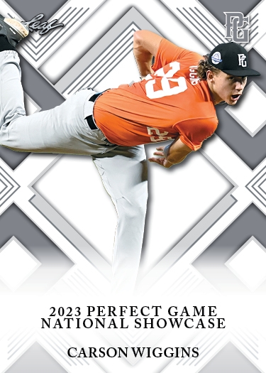 Carson Wiggins 25-Count Lot 2023 Leaf Perfect Game Nike All-American Rookie